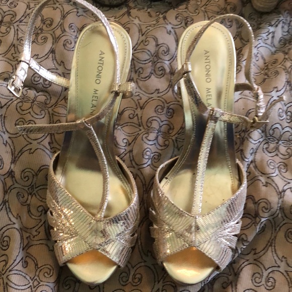 ANTONIO MELANI Shoes - Antonio Melani gold heels